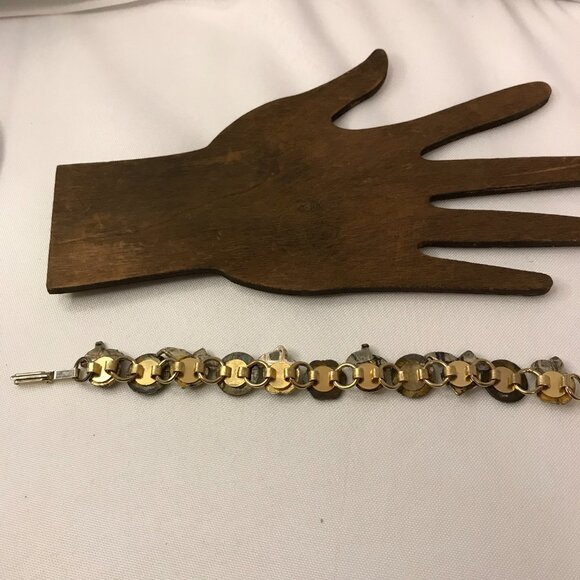 Bronze and Gold Tone Bracelet - Picture 5 of 11